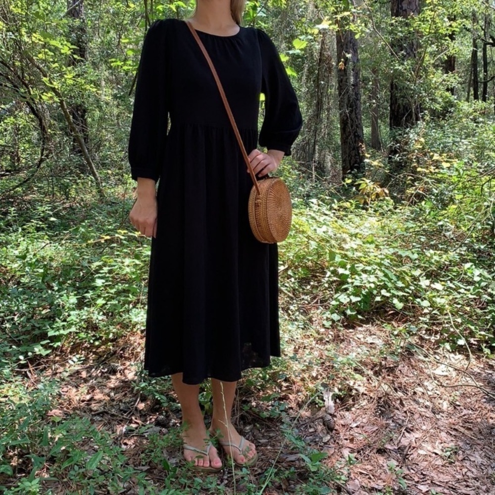 Uniqlo Black Midi Dress